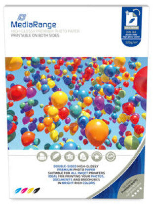 MediaRange MRINK118 fotopapir A4 Hvid Højglans