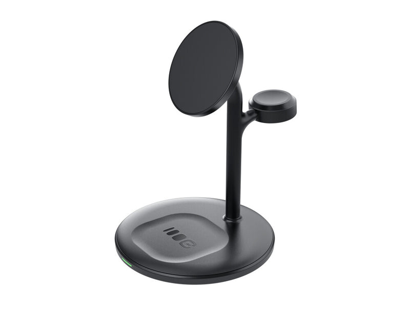 Green Cell MSST-GC-3IN1-B oplader til mobil enhed Hovedtelefoner, Headset, Smartphone, SmartWatch Sort Trådløs opladning Automatisk