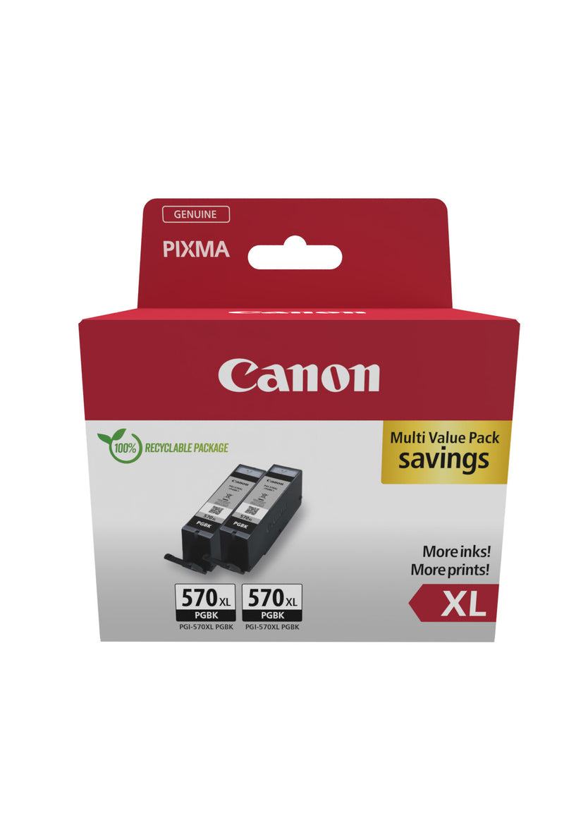 Canon 0318C010 blækpatron 2 stk Original Højt (XL) udbytte Sort