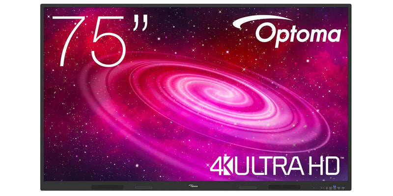 Optoma 1751RK Interaktivt whiteboard 190,5 cm (75") 3840 x 2160 pixel Berøringsskærm Sort HDMI