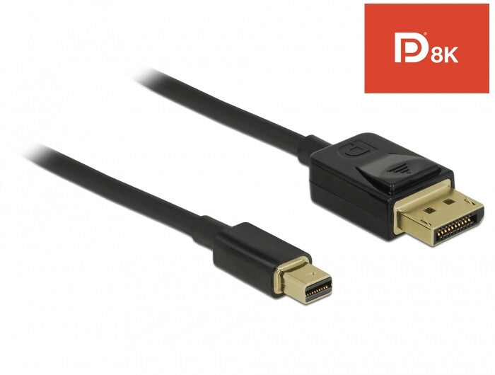DeLOCK 84927 DisplayPort kabel 1 m Mini DisplayPort Sort