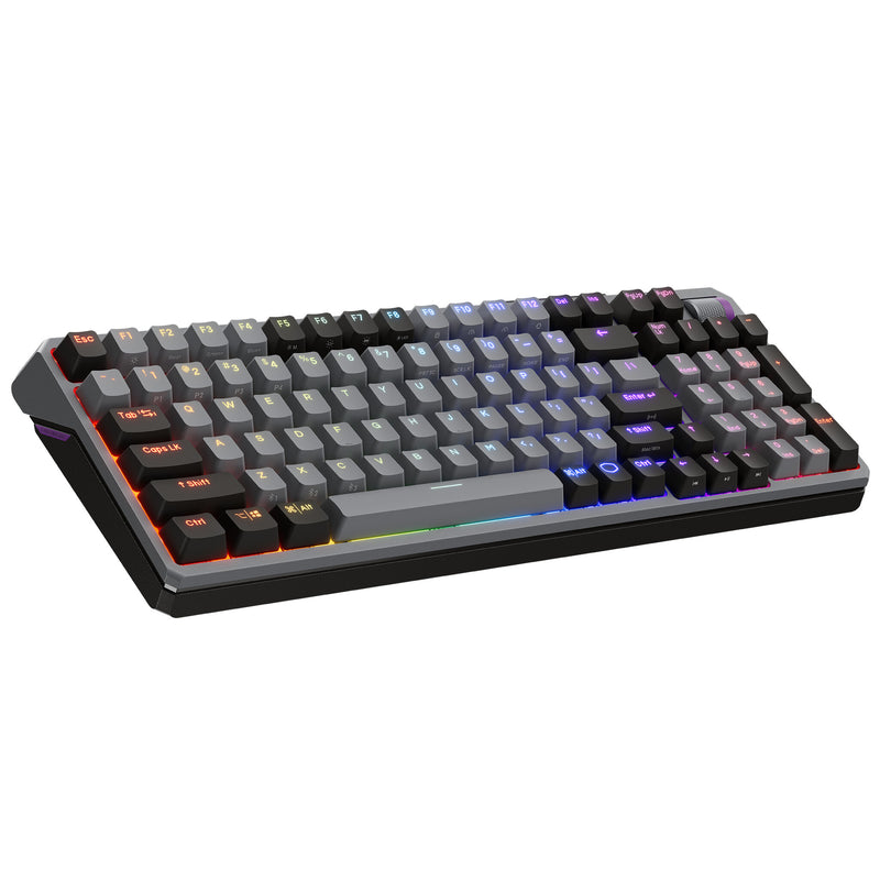 Cooler Master Peripherals MK770 tastatur Universel USB + RF Wireless + Bluetooth QWERTY Fransk Mørkegrå, Grå