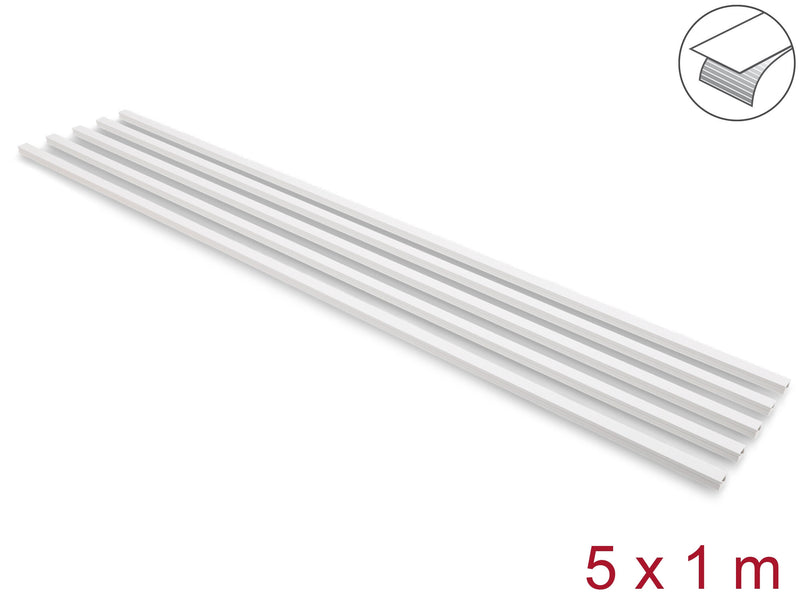 DeLOCK 22066 kabelorganisator Universel Kabelkanal Hvid 5 stk