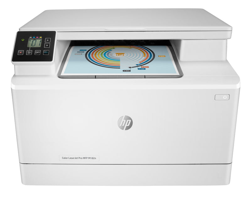 HP LaserJet Pro M182n Trådløst Multifunction Farve Printer, Kopimaskine, scanner