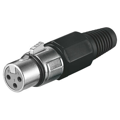Goobay 11755 kabelsamler XLR (3-pin) Sort, Metallic