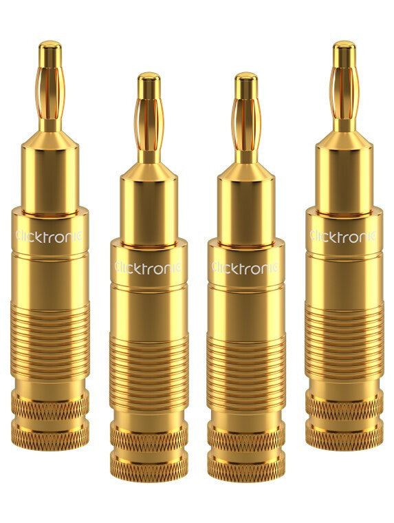 ClickTronic 53983 kabel kønsskifter Banana Terminal Guld