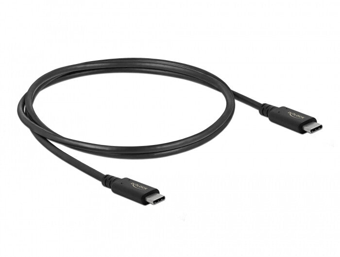 DeLOCK 86979 USB-kabel USB4 Gen 3x2 0,8 m USB C 40 Gbit/sek. 100 W Sort