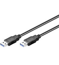 Goobay 95717 USB-kabel USB 3.2 Gen 1 (3.1 Gen 1) 1 m USB A 5 Gbit/sek. Sort