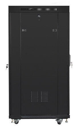 Lanberg FF01-6827-23BL stativ 27U Fritstående reol Sort