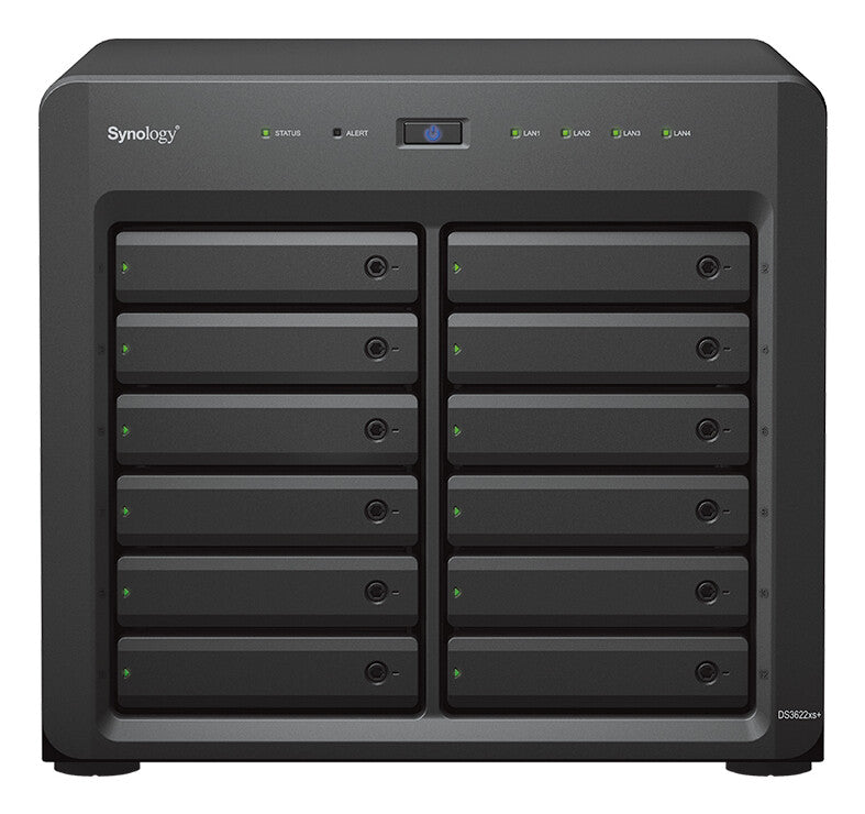 Synology DiskStation DS3622XS+ + 12x12TB NAS Desktop Intel® Xeon® D D-1531 16 GB DDR4 144 TB HDD DiskStation Manager Sort