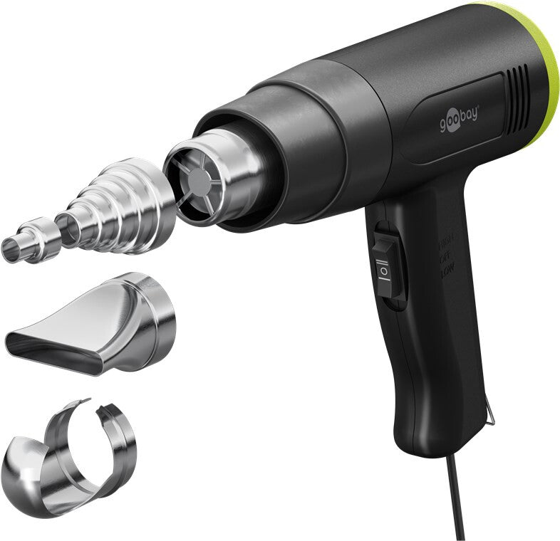 Goobay 77821 varmepistol Varmluftspistol 450 l/min 500 °C 1500 W Sort
