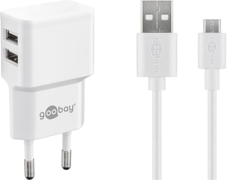 Goobay 44985 oplader til mobil enhed Universel Hvid Vekselstrøm Indendørs