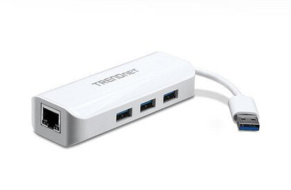 Trendnet TU3-ETGH3 dockingstation Hvid