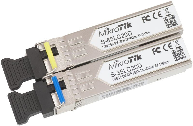 Mikrotik S-3553LC20D modul til netværksmodtager 1250 Mbit/s SFP