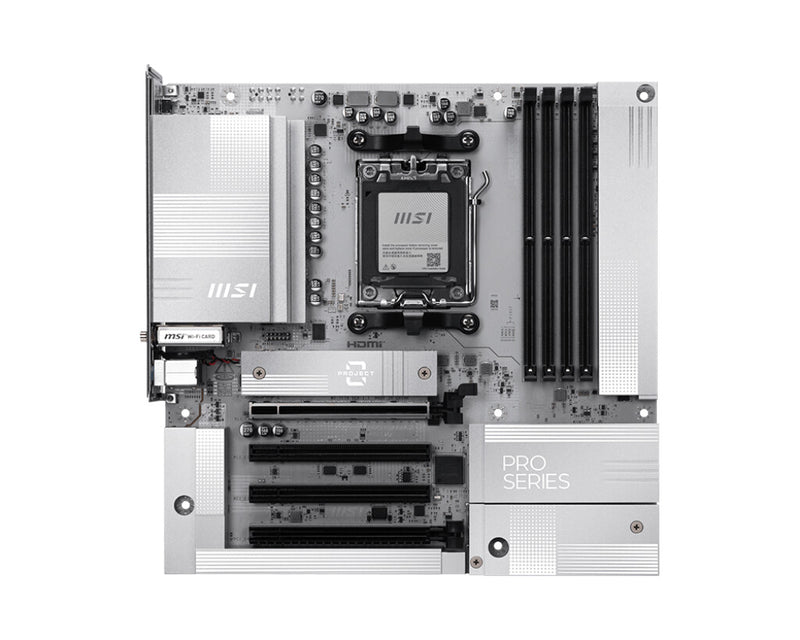 MSI AM5 PRO B850M-A WIFI PZ M-ATX AMD B850 Sokkel AM5 micro ATX