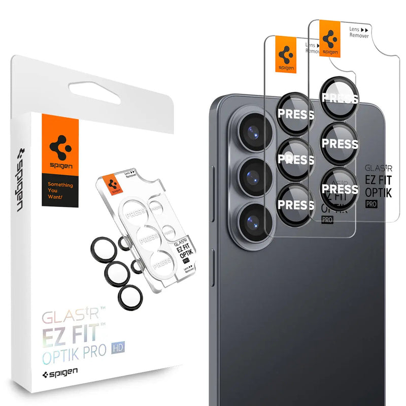 Spigen GLAS.tR EZ Fit Optik Pro HD Beskyttelse af kameralinsen Samsung 2 stk