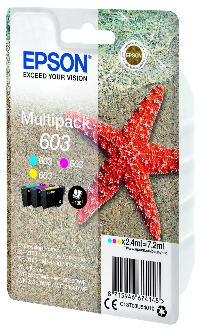 Epson C13T03U54010 blækpatron 1 stk Original Standard udbytte Blå, Magenta, Gul