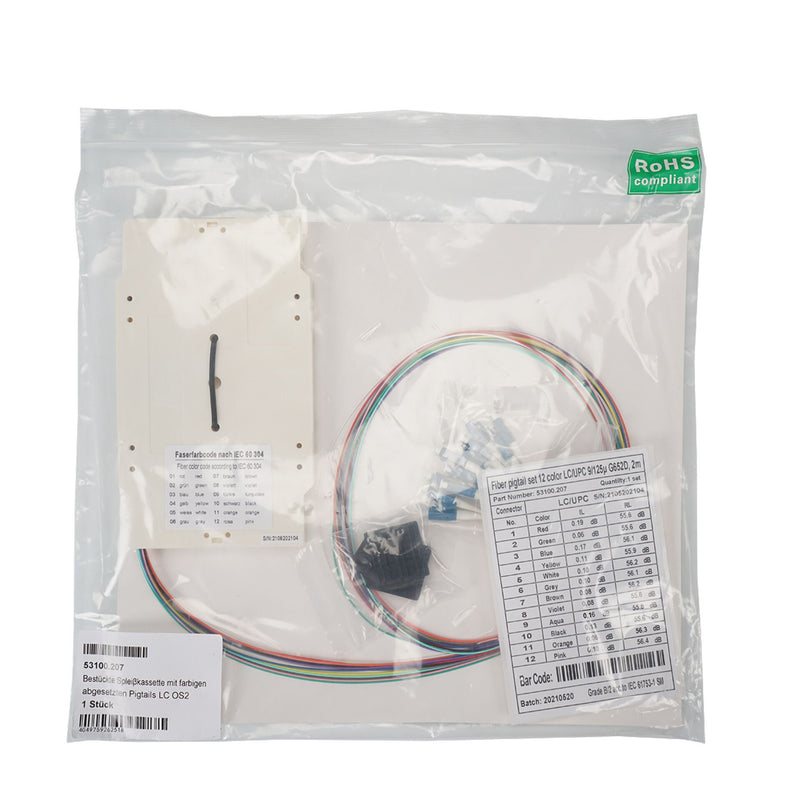 EFB Elektronik 53100.212 fiberstik LC/APC Hanstik/Hunstik