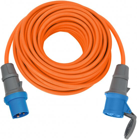 Brennenstuhl 1167650625 stikdåse 25 m 1 AC stikkontakt(er) Indendørs/udendørs Blå, Orange