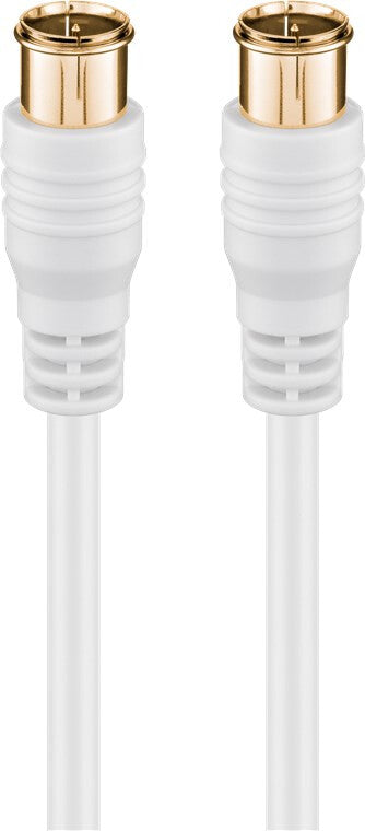 Goobay 62743 koaxial kabel 1,5 m F-type Hvid