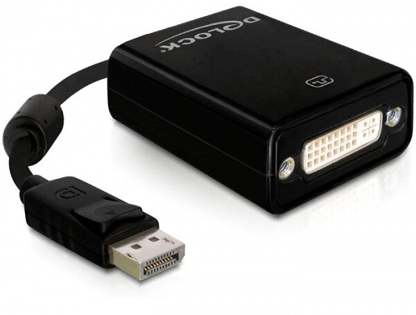 DeLOCK 61847 videokabel adapter 0,125 m DisplayPort DVI-I Sort