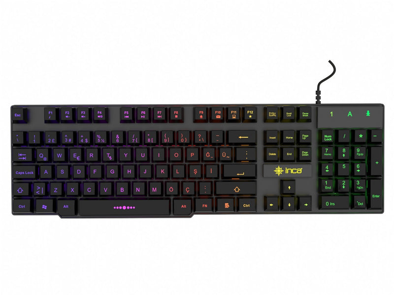 Inca IKG-446 tastatur Spil USB Sort