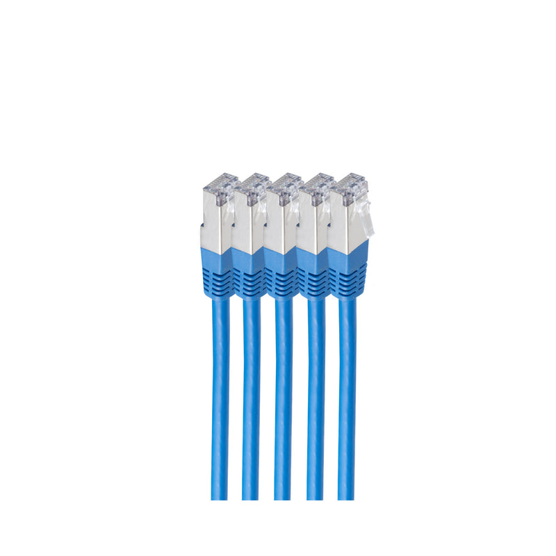 shiverpeaks BS75711-HB-SET5 netværkskabel Blå 1 m Cat6 S/FTP (S-STP) Rund