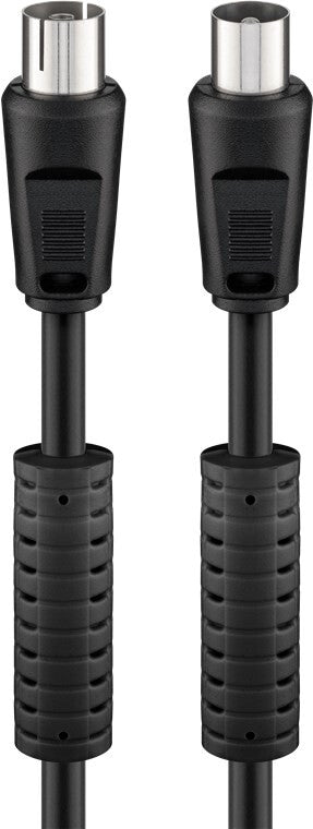 Goobay 50728 koaxial kabel 1,5 m Koaksial Sort