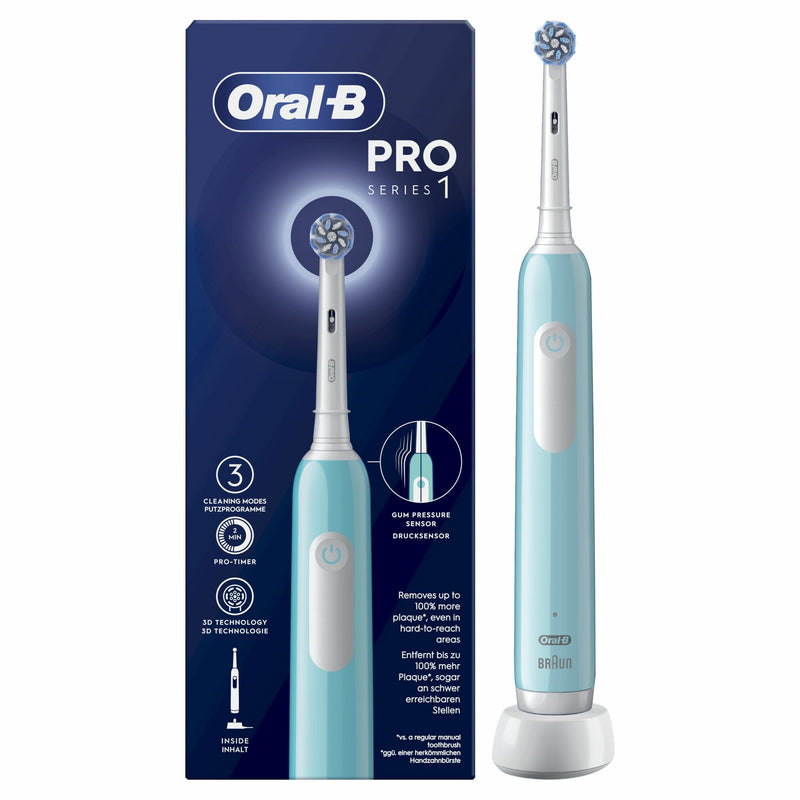 Oral-B Pro 1 Sensitive Clean Voksen Roterende, pulserende tandbørste Blå