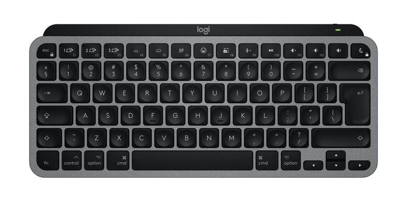 Logitech Master MX Keys Mini For Mac tastatur Hjemme/kontor Bluetooth QWERTY US International Sort, Grå