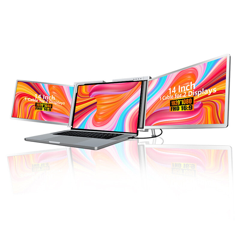 Extralink Smart Life S400 14\" | Nešiojami nešiojamojo kompiuterio monitoriai | 2 monitoriai, IPS, 1080p Full HD computerskærm