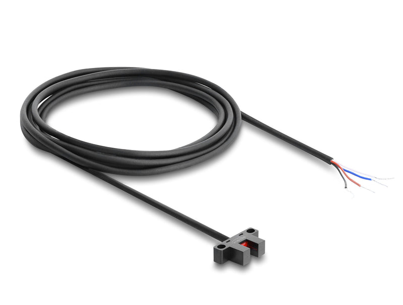 DeLOCK 91865 fotoelektrisk sensor Sort Polykarbonat (PC), Acrylonitrilbutadienstyren