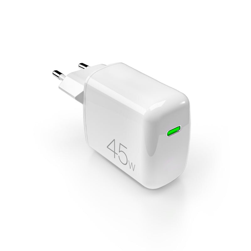 PURO PUFCMTCUSBC45WGWHI oplader til mobil enhed Universel Hvid Vekselstrøm Hurtig opladning Indendørs