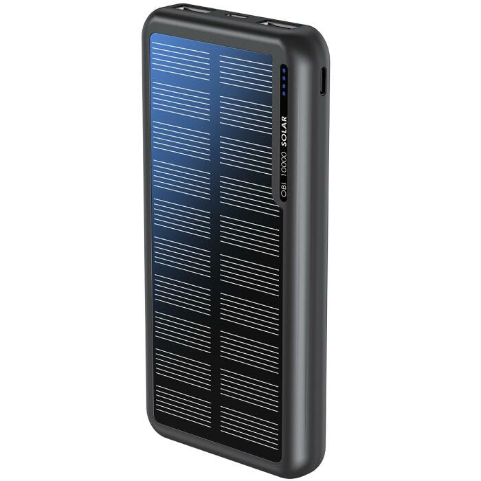 Boompods OBI-SOLAR 10000 mAh Sort