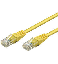 Goobay CAT 6-1000 UTP Yellow 10m netværkskabel Gul
