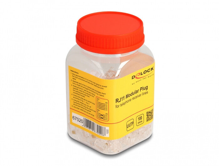 DeLOCK 67020 kabelsamler RJ11 Transparent