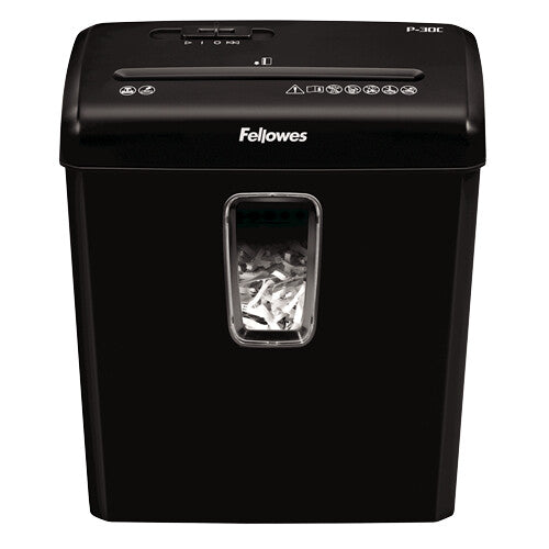Fellowes Powershred P-30C papirmakulator Krydsmakulering 22 cm Sort