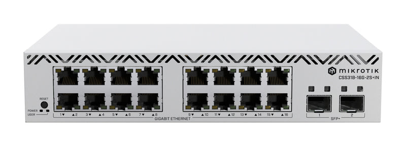 Mikrotik CSS318-16G-2S+IN netværksswitch Administreret Gigabit Ethernet (10/100/1000) Hvid