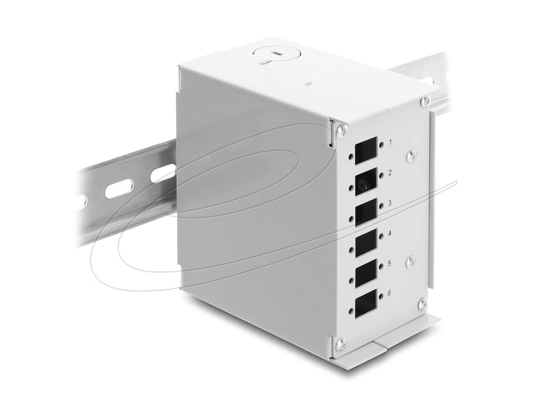 DeLOCK 91066 fiber adapter SC/LC 1 stk Grå