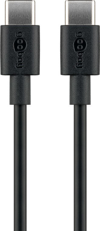Goobay 66316 USB-kabel USB 2.0 0,5 m USB C 0,48 Gbit/sek. 60 W Sort