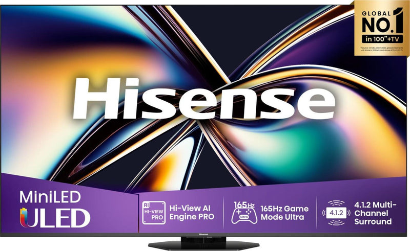 Hisense 55U8Q 139,7 cm (55") 4K Ultra HD Smart TV Wi-Fi Sort 700 cd/m²