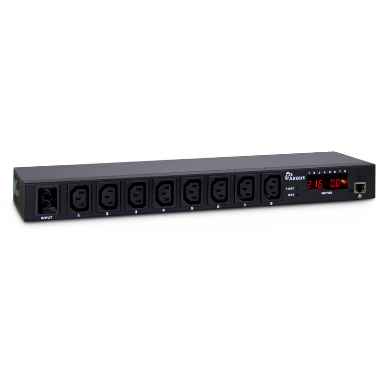 Inter-Tech SW-0816 strømforsyningsenhed (PDU) 8 AC stikkontakt(er) Sort