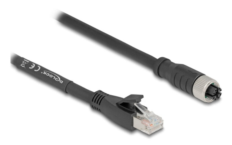 DeLOCK 80595 netværkskabel Sort 10 m Cat5e S/FTP (S-STP)