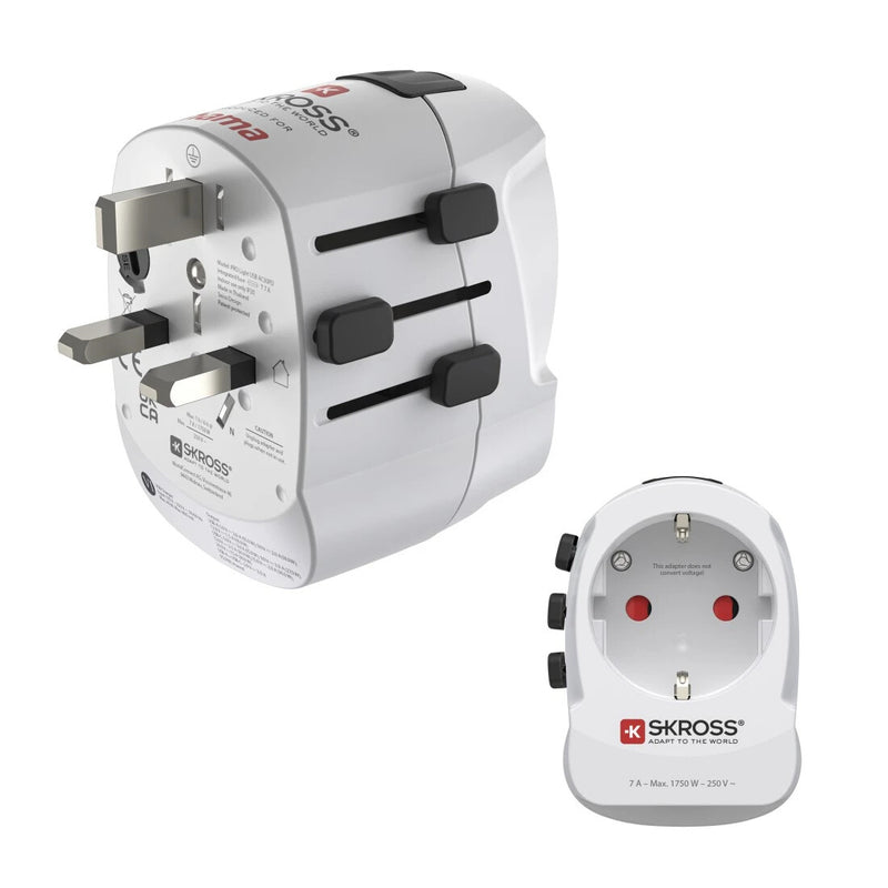 Hama 00223477 strømstik adapter Modulær Type C (Europlug)+Type F Hvid