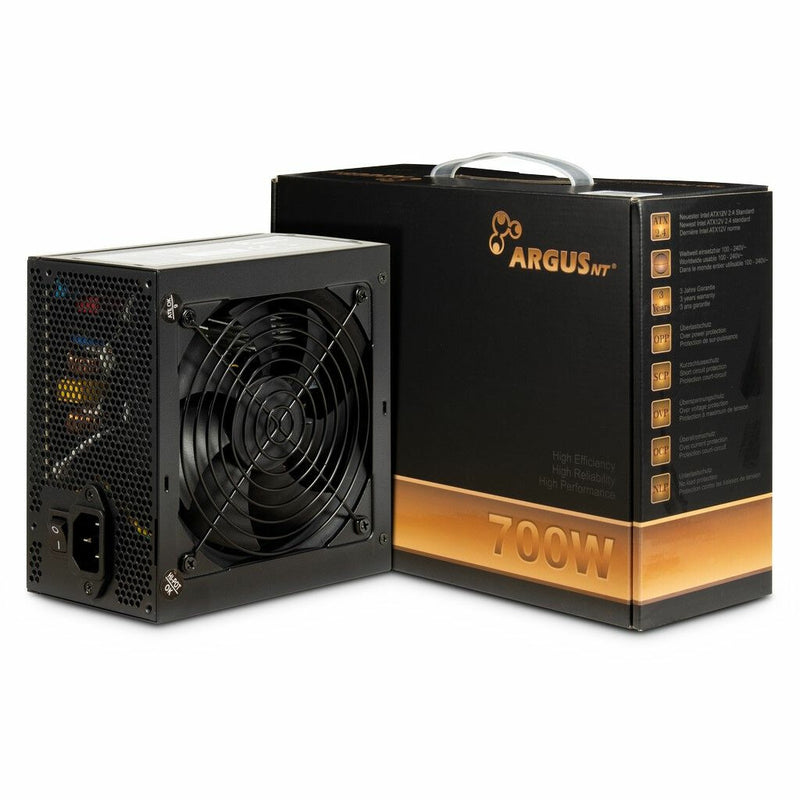 Inter-Tech ArgusNT BPS-700 enhed til strømforsyning 700 W 20+4 pin ATX ATX Sort