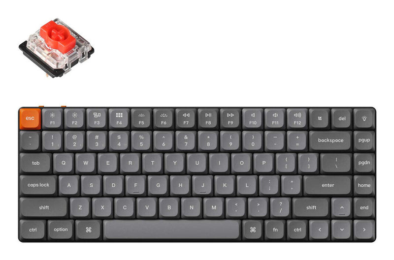 Keychron K3 Max tastatur Universel USB + RF Wireless + Bluetooth Grå