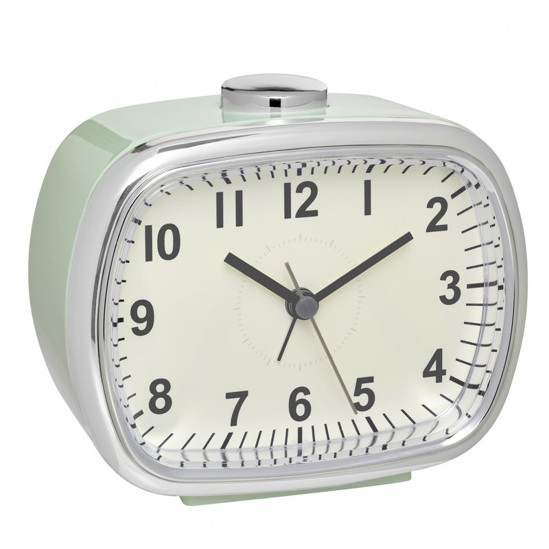 TFA-Dostmann 60.1032.04 vækkeur Quartz alarmur Mintfarve, Sølv