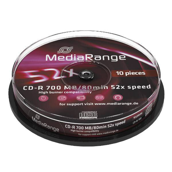 MediaRange MR214 blank CD CD-R 700 MB 52x 10 stk