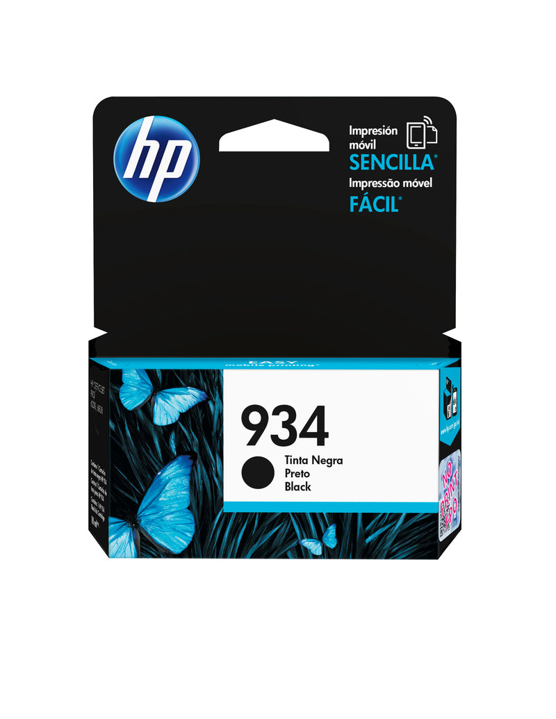 HP Original 934-blækpatron, sort