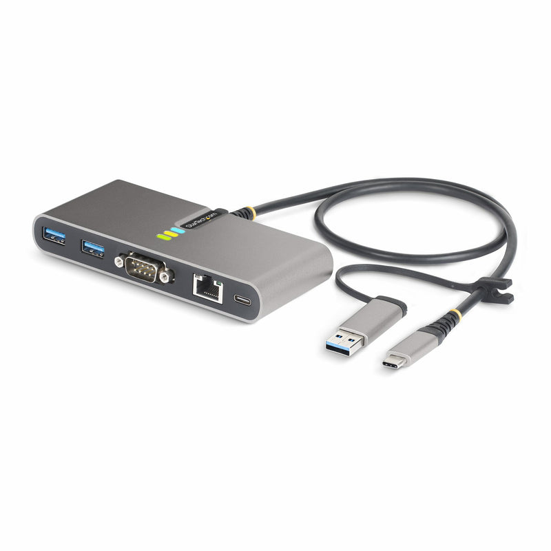 StarTech.com 5G2A1SGBB-USB-C-HUB dockingstation Ledningsført USB 3.2 Gen 1 (3.1 Gen 1) Type-C Grå
